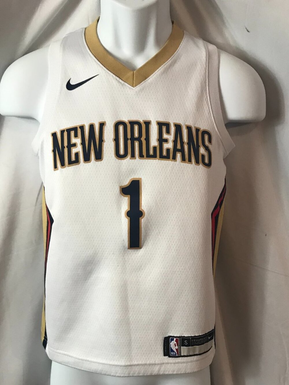 Nike New Orleans YOUTH NBA #1 Williamson Activewear Athletic Sport Cut Jersey